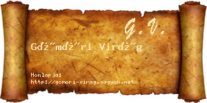 Gömöri Virág névjegykártya